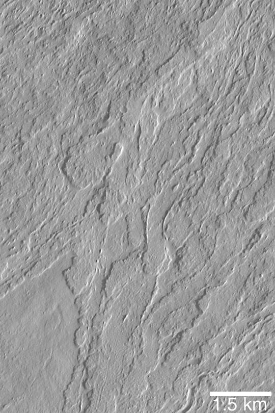 NASA image: Olympus Mons Lava Flows