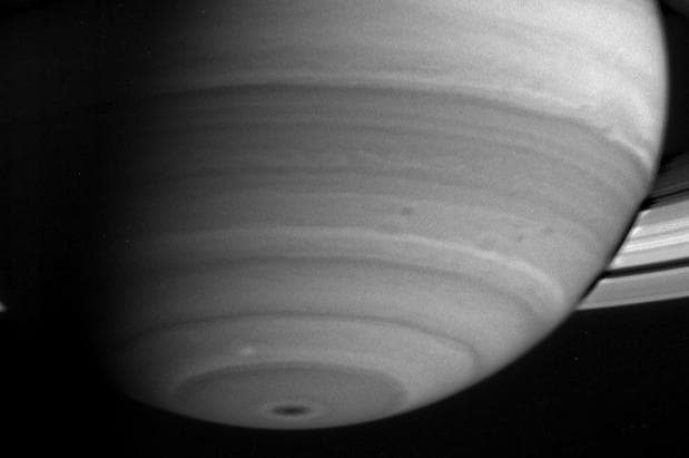 NASA image: Saturn Stripes