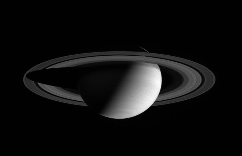NASA image: Saturn in Red