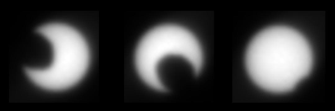 NASA image: Martian Moon Eclipses Sun, in Stages