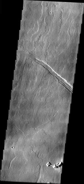 NASA image: Flows from Olympus Mons