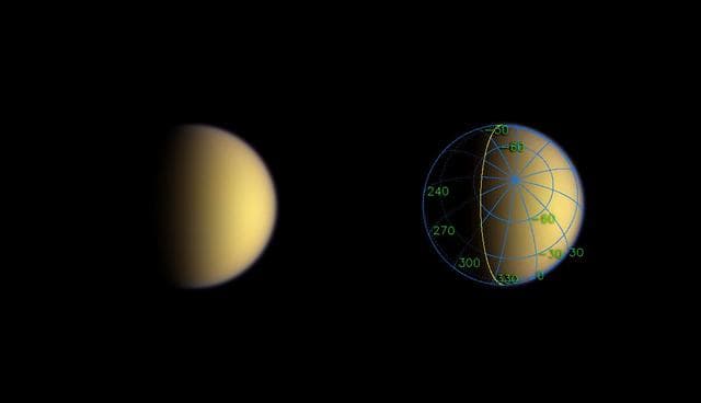 NASA image: Receding Titan