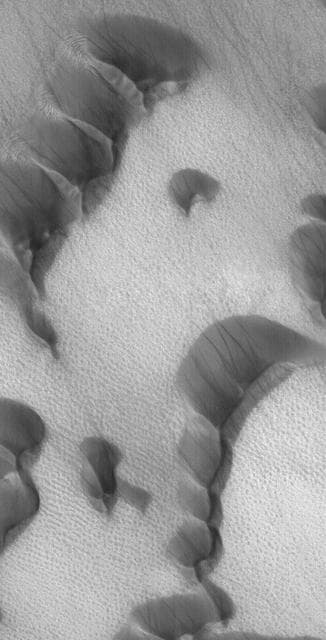 NASA image: Polar Dust Devil Streaks