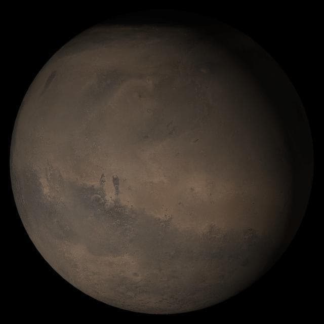NASA image: Mars at Ls 288°: Elysium/Mare Cimmerium