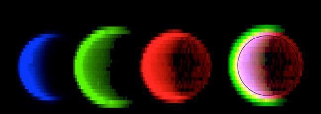 NASA image: Glowing Titan