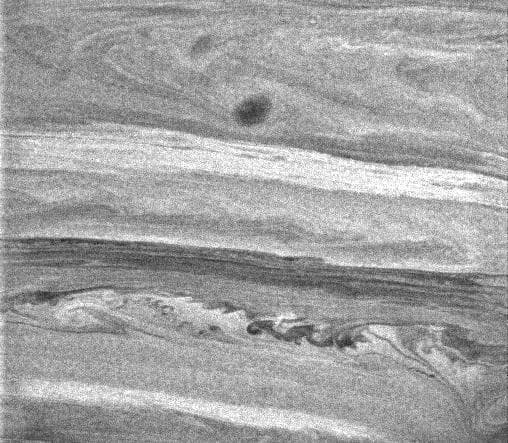 NASA image: Mixing Saturn