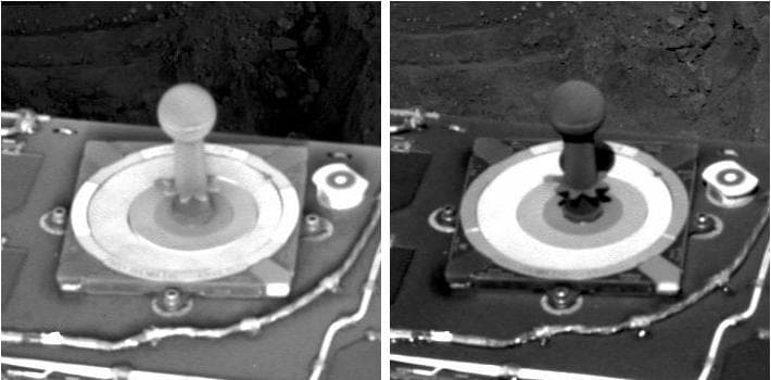 NASA image: Frost on Mars Rover Opportunity