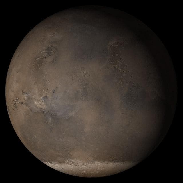 NASA image: Mars at Ls 176°: Acidalia/Mare Erythraeum