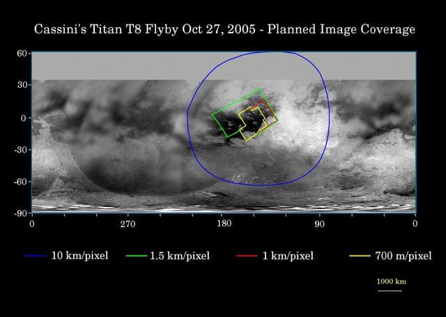 NASA image: Cassini Oct. 28, 2005, Titan Flyby