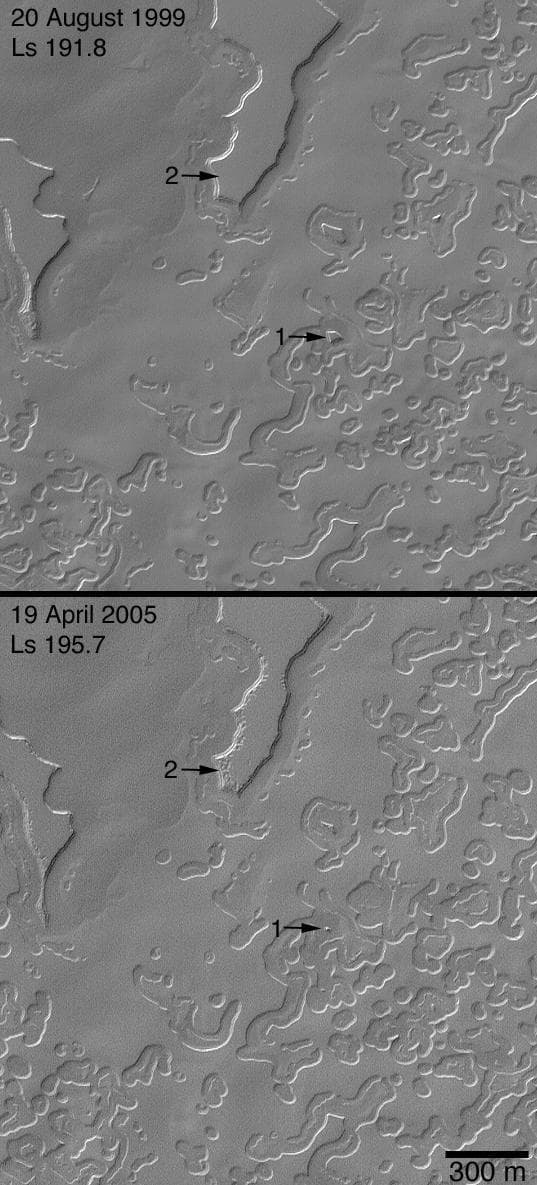 NASA image: Four Mars Years of Change