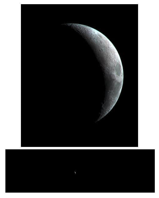 High-Resolution Mars Camera Test Image of Moon Infrared