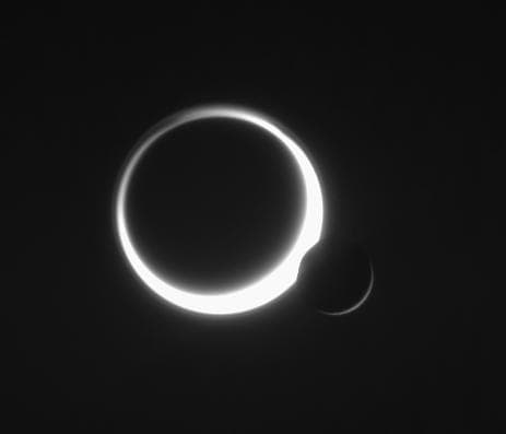 NASA image: Titan Kiss