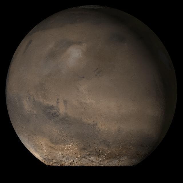 NASA image: Mars at Ls 79°: Elysium/Mare Cimmerium