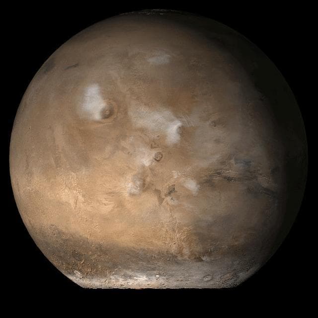 NASA image: Mars at Ls 107°: Tharsis