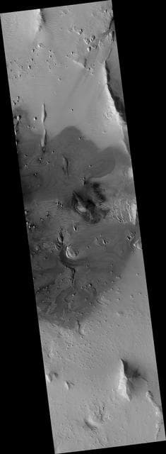 NASA image: Blocks in the Olympus Mons