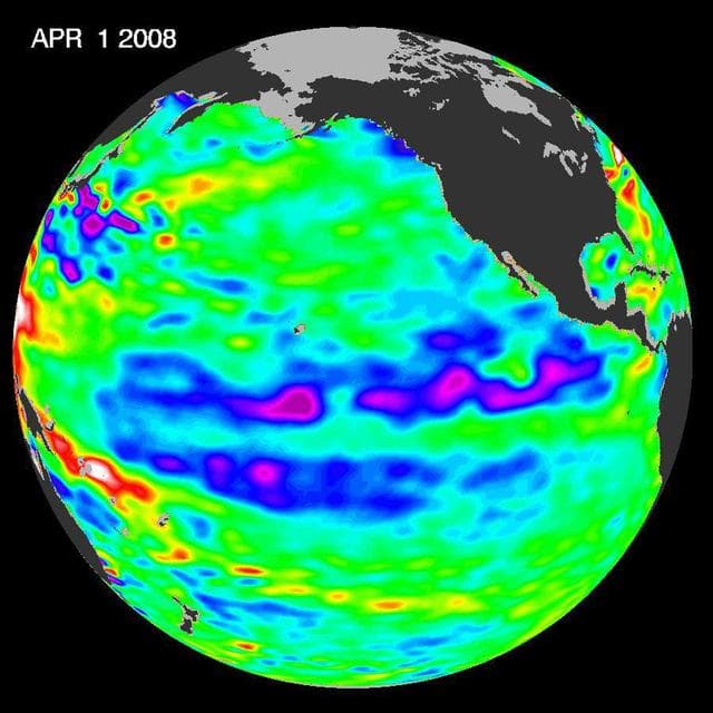 NASA image: Larger Pacific Climate Event Helps Current La Niña Linger