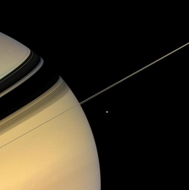 NASA image: Saturn in Recline