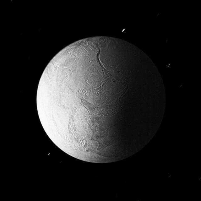 NASA image: Enceladus in Eclipse