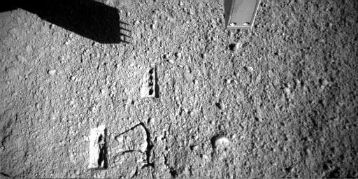 NASA image: Martian Surface after Phoenix Conductivity Measurements