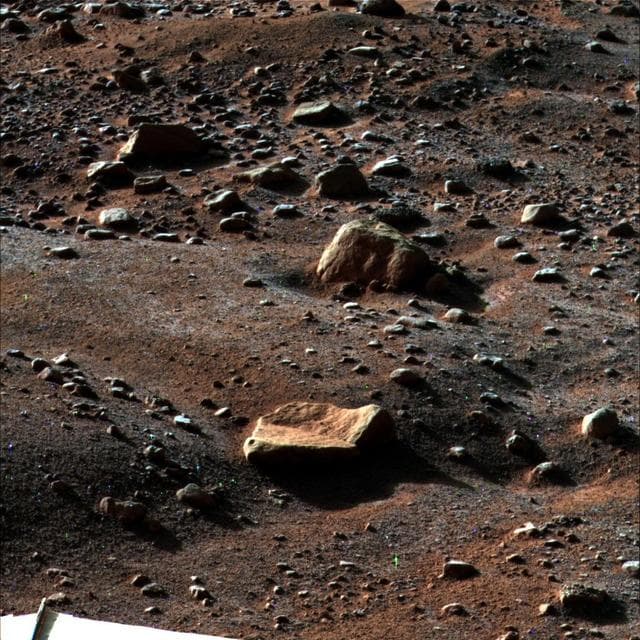 NASA image: Morning Frost on Martian Surface