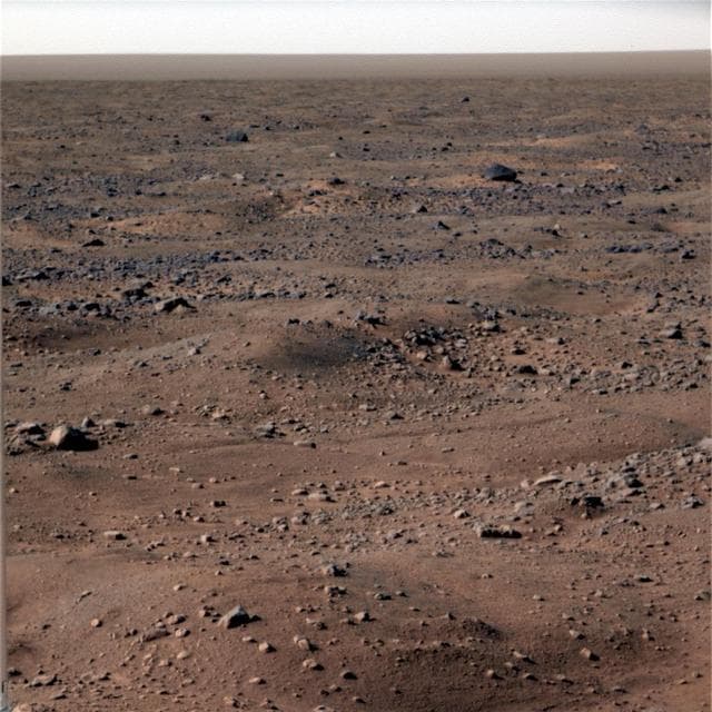 NASA image: Frost on Mars