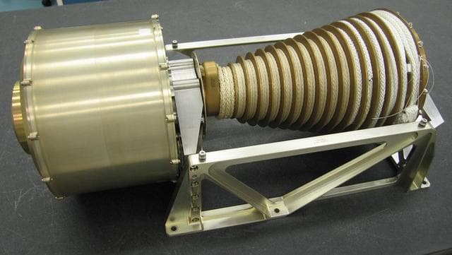 NASA image: Device for Lowering Mars Science Laboratory Rover to the Surface