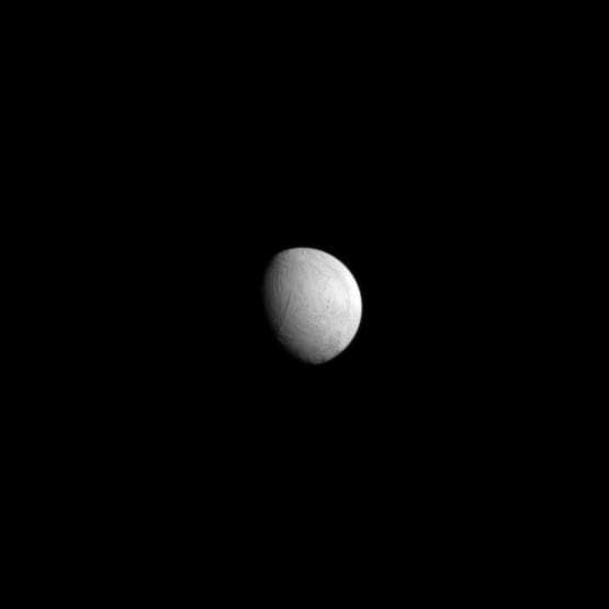 NASA image: Serene Enceladus