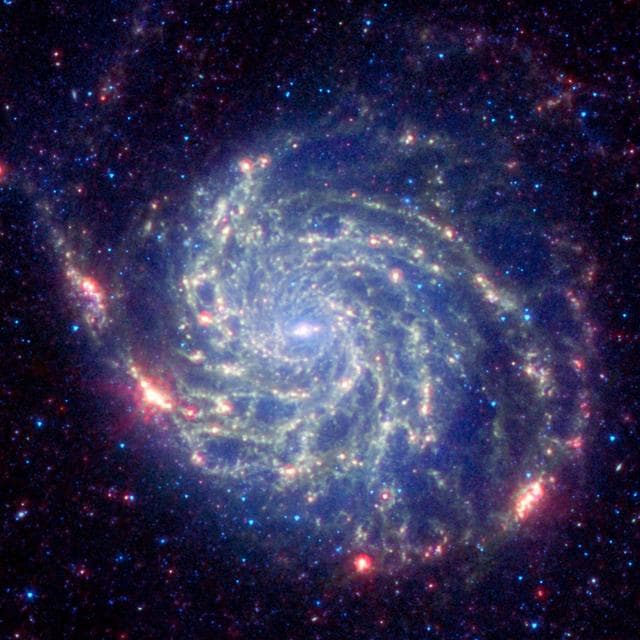 NASA image: Spitzer Space Telescope View of Galaxy Messier 101
