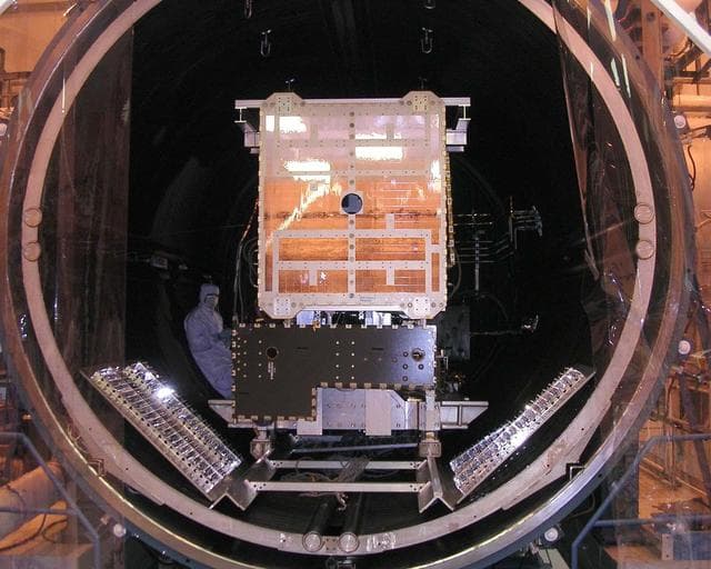 NASA image: Dawn Spacecraft in Thermal Vacuum Chamber