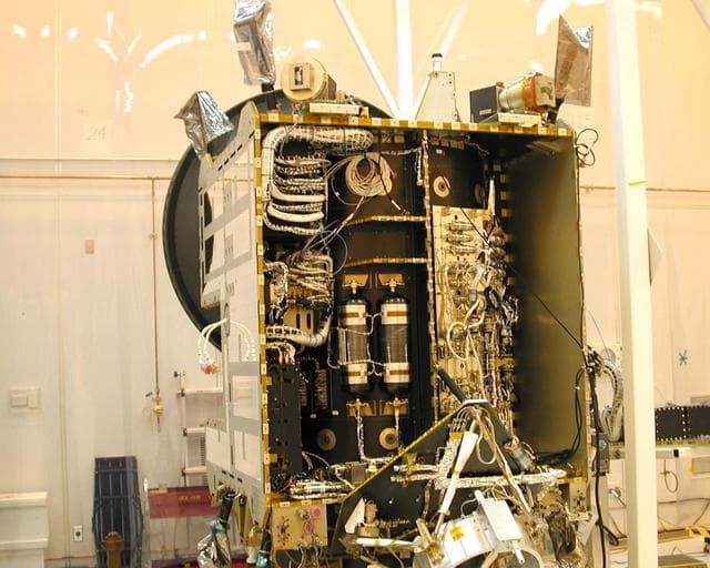 NASA image: Exposed Interior of Dawn Spacecraft