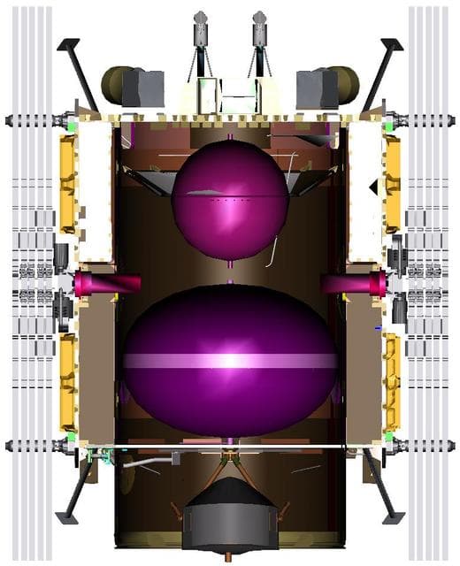 NASA image: Illustration of  Dawn Spacecraft Inside View