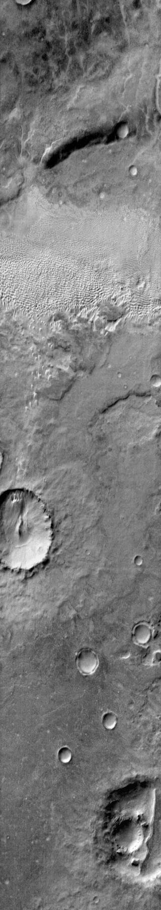 NASA image: Dunes in Aonia Terra IR