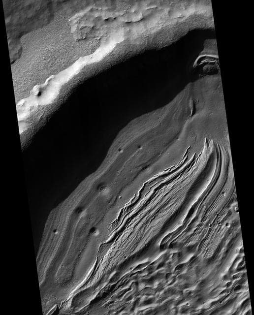 NASA image: Intra-Crater Structure in NW Hellas Basin, Mars