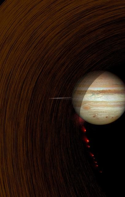NASA image: Comet Impact Into Jupiter Artist Concept