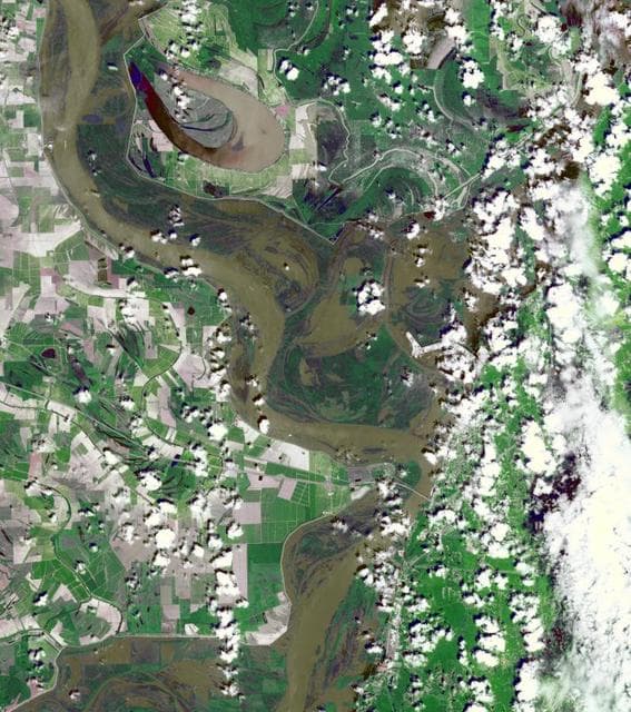 NASA image: NASA Spacecraft Eyes Mississippi Flooding