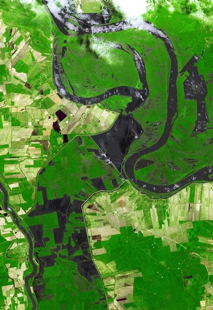 NASA image: NASA Images Mississippi River Flooding in Louisiana