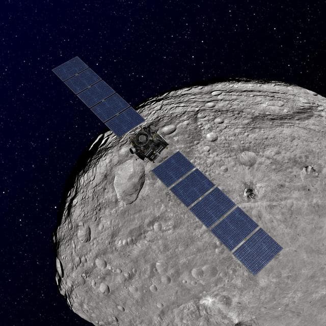 NASA image: Dawn Orbiting Vesta Artist Concept
