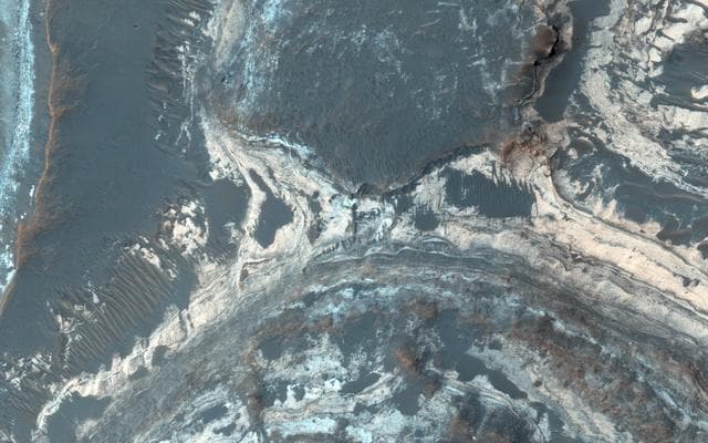 NASA image: Colorful Sediments near Hellas Basin