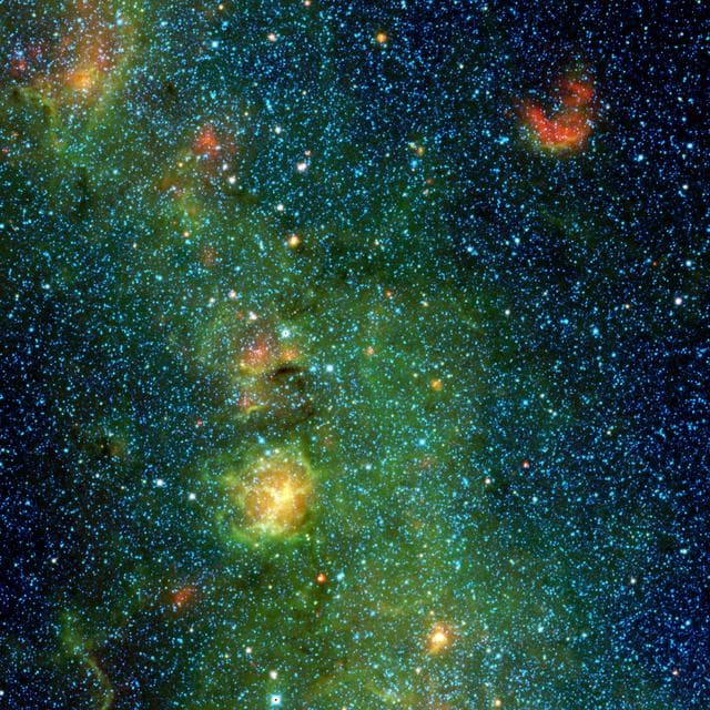 NASA image: Storm of Stars in the Trifid Nebula