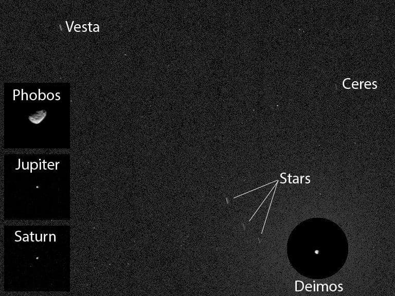 NASA image: First Asteroid Image from the Surface of Mars
