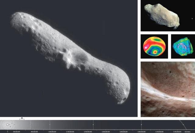 NASA image: Asteroid Lithograph of Eros and Other Asteroids
