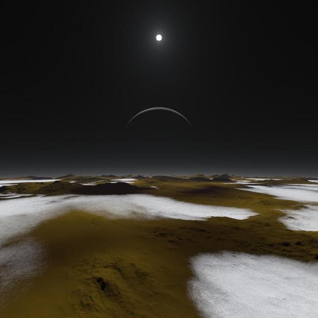 NASA image: Pluto at High Noon Artist Concept