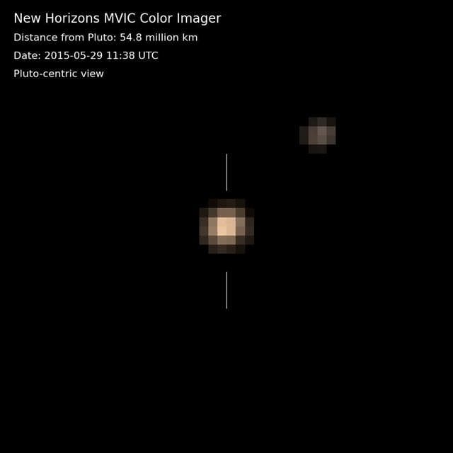 NASA image: Pluto and Charon in Color: Pluto-Centric View Animation