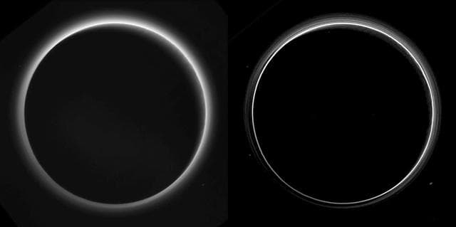 NASA image: Pluto Haze