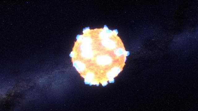 Caught: A Supernova Shock Breakout Artist Concept