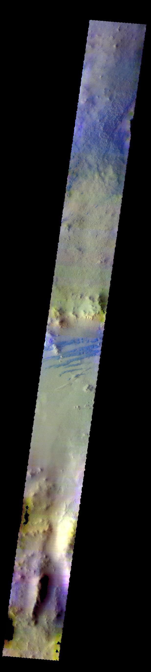 NASA image: Galle Crater - False Color