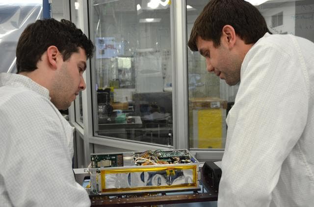 NASA image: MarCO CubeSat Engineers 2