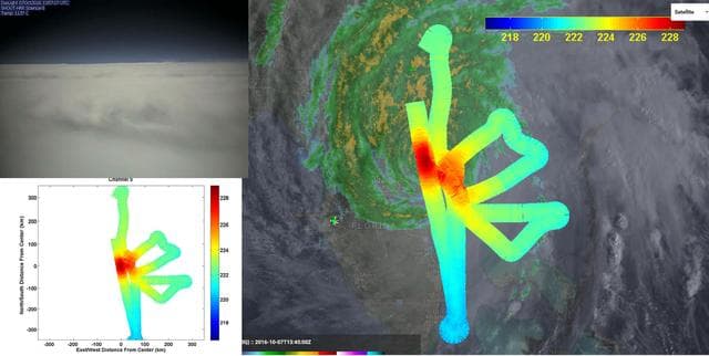 NASA image: JPL HAMSR Looks Inside Hurricane Matthew Spiral Cloud Bands