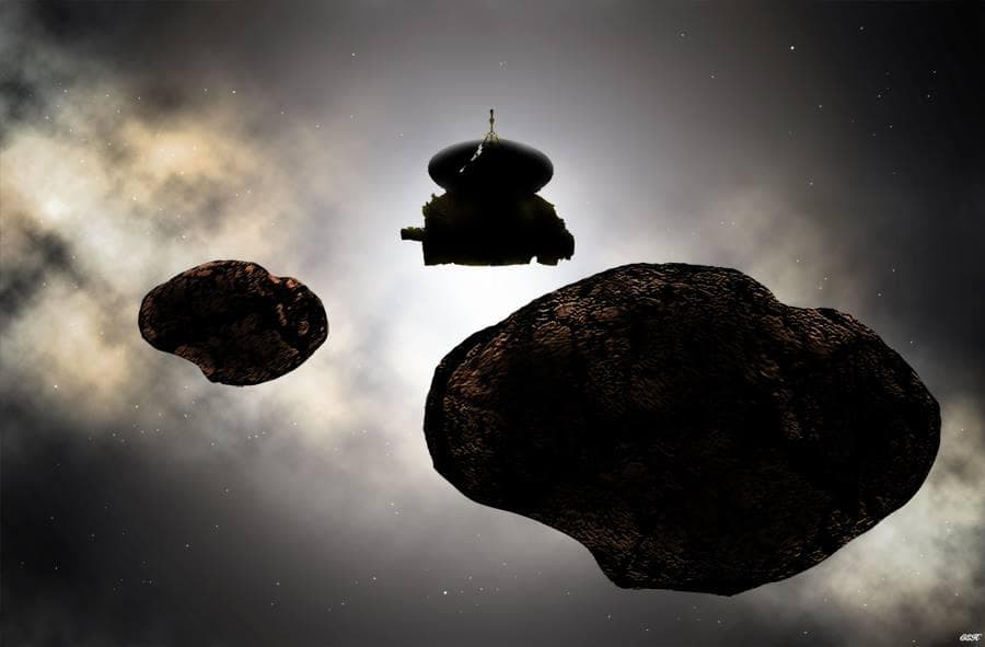 NASA image: Artist Concept: Flying by a 2014 MU69