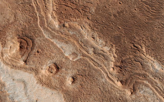 NASA image: Eroded Layers in Shalbatana Valles